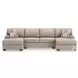 Seyler Lane Hemp 3 Piece Modular Double Chaise Sectional
