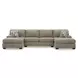 Seyler Lane Hemp 3 Piece Modular Double Chaise Sectional