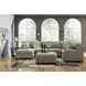 Seyler Lane Hemp 3 Piece Modular Sectional with LAF Chaise