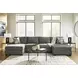 Revenna Greystone 3 Piece Modular Sectional with Double Chaise