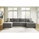 Revenna Greystone 3 Piece Modular Sectional with Double Chaise