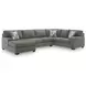 Revenna Greystone 3 Piece Modular Sectional with LAF Chaise