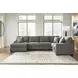 Revenna Greystone 3 Piece Modular Sectional with LAF Chaise