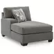 Revenna Greystone 3 Piece Modular Sleeper Sectional with LAF Chaise