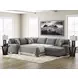 Revenna Greystone 3 Piece Modular Sleeper Sectional with RAF Chaise