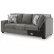 Revenna Greystone 3 Piece Modular Sleeper Sectional with RAF Chaise
