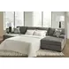 Revenna Greystone 3 Piece Modular Sleeper Sectional with Double Chaise