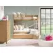 Todays Traditions Natural Hickory Twin Over Twin Bunk Bed