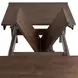 West End Saddle Brown 90" Extendable Rectangular Butterfly Leaf Dining Table