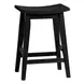 Austin Black Backless Stool Set of 2
