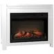 Fireside Consoles White Sintered Stone Top Fireside Console with USB Charging