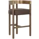 Marcelo Eglinton Espresso Upholstered Bar Stool