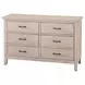 Remi Sugarcoat 6 Drawer Dresser