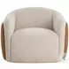 Caris Santa Cruz Oatmeal Swivel Lounge Chair