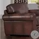 Danforth Caramel Leather Upholstered Accent Chair
