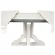 Willowbrook Egg Shell White 66" Extendable Oval Dining Table