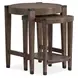 Kaysen Wallaby and Matte Black Round Nesting End Table