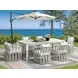 Alexa Outdoor Dining White Upholstered Outdoor Arm Chair Set of 2