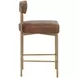 Astellan Bravo Cognac Upholstered Counter Height Stool