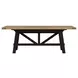Hendricks Rustic Wheat and Raven 102" Extendable Rectangular Dining Table