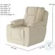 Challenger Journey Ivory Power Headrest Wall Hugger Big Mans Recliner