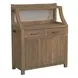 Flex Sandbar Oak Server and Hutch with USB Charging