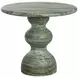 Emilio Sage 34" Round Concrete Top Outdoor Bistro Table