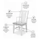 Island Haven Old Gray and Taupe Shutter Dining Chair Set of 2
