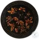 The Jennings And Betteridge Black And Italian Gold Chinoiserie 22" Oval Accent Table