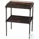 Spectator's Gallery Brown And Italian Gold Chinoiserie 21" Rectangular Accent Table