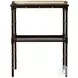 Spectator's Gallery Brown And Italian Gold Chinoiserie 21" Rectangular Accent Table