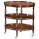 Essential Baveno Walnut Appetizer 26" Oval Side Table
