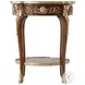 Bernadette Ramsey Mahogany 26" Round Side Table