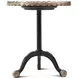 TA Originals Ramsey Mahogany and Black Round Galleried Appeal Accent Table
