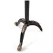 TA Originals Ramsey Mahogany and Black Round Galleried Appeal Accent Table