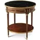 TA Originals Light Cerejeira and Black Round Formalities Side Table