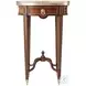 Fine Chester on Indian Mahogany Wood 20" Oval Accent Table