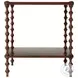 Variations on the Bobbin Argentinian Walnut 26" Square Side Table