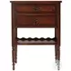 Midnight in 1850 Light Distressing 22" Side Table