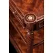 English Cabinet Maker Brown and Gold Rectangular Kympton Side Table
