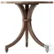 Dolores Hewn Walnut Park 28" Round Side Table