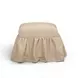 Gertrude Yellow Performance Fabric Upholstered Square Skirted Ottoman