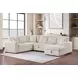 Devonshire Camel Sleeper Sectional with Storage Chaise