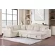 Devonshire Camel Sleeper Sectional with Storage Chaise