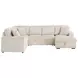 Devonshire Camel Sleeper Sectional with Storage Chaise