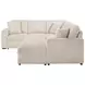 Devonshire Camel Sleeper Sectional with Storage Chaise
