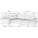 Devonshire Camel Sleeper Sectional with Storage Chaise