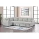 Devonshire Gray Sleeper Sectional with Storage Chaise