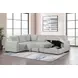 Devonshire Gray Sleeper Sectional with Storage Chaise