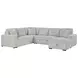 Devonshire Gray Sleeper Sectional with Storage Chaise